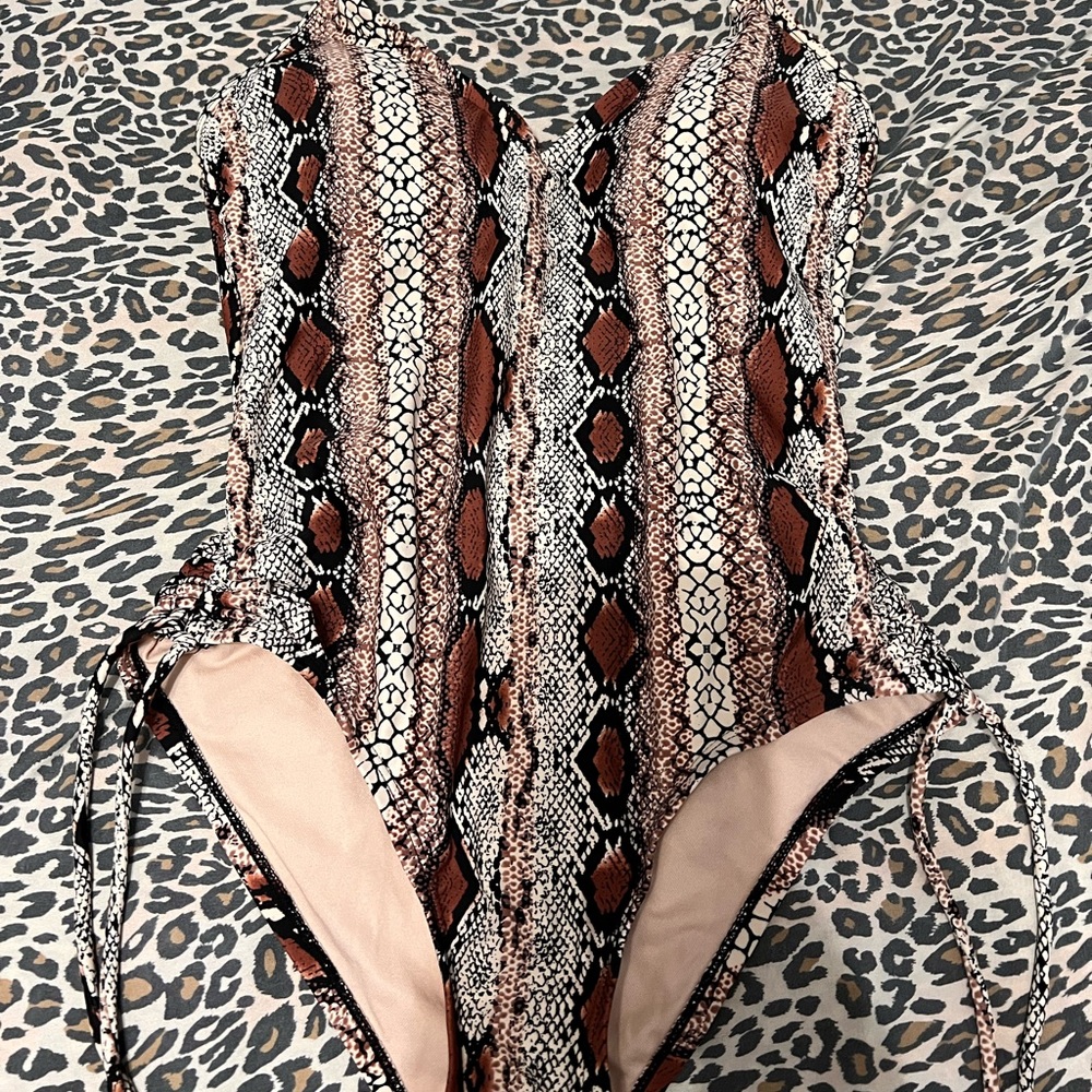 Rattlesnake one piece bikini